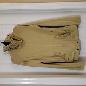 KAVU‎ Yellow Hooded Lightweight Zipfront Jacket